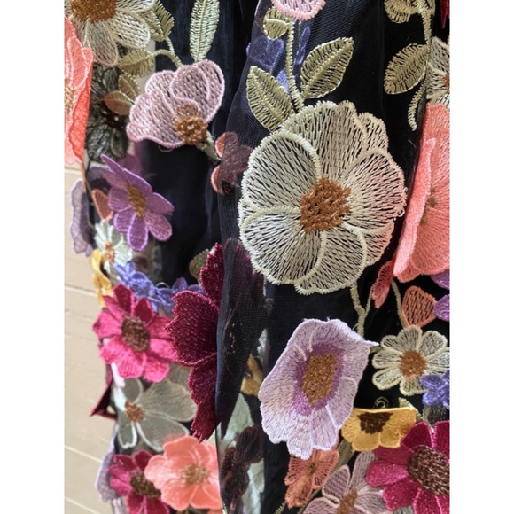 Chicwish 3D Floral Applique Maxi Skirt - Picture 9 of 9